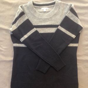 Toad&Co. Navy and Grey lambswool sweater